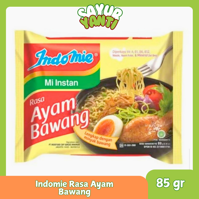 

Indomie Rasa Ayam Bawang 85 gr - Sayur Yanti