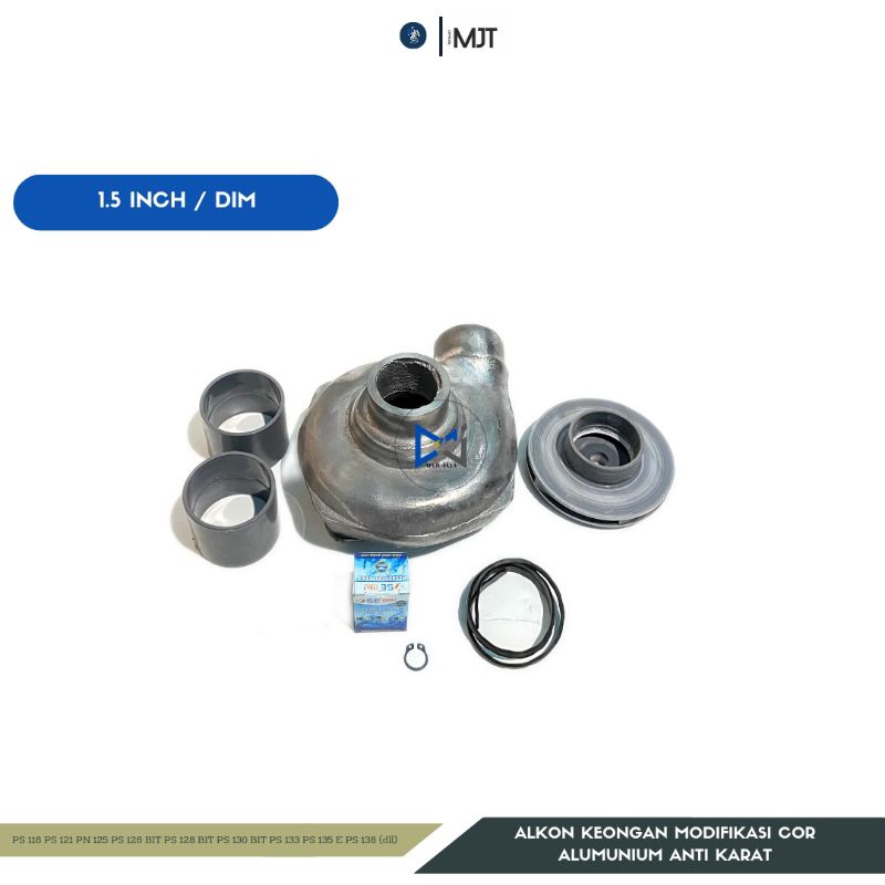 ALKON KEONGAN COR ALUMINIUM 1,5" INCH / DIM POMPA AIR MODIFIKASI