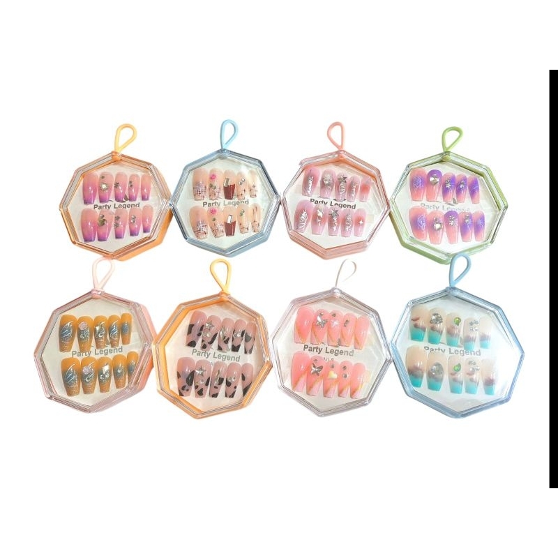 Kuku Palsu Premium / Press On Nail Art Premium Wedding isi 12 Box Mika