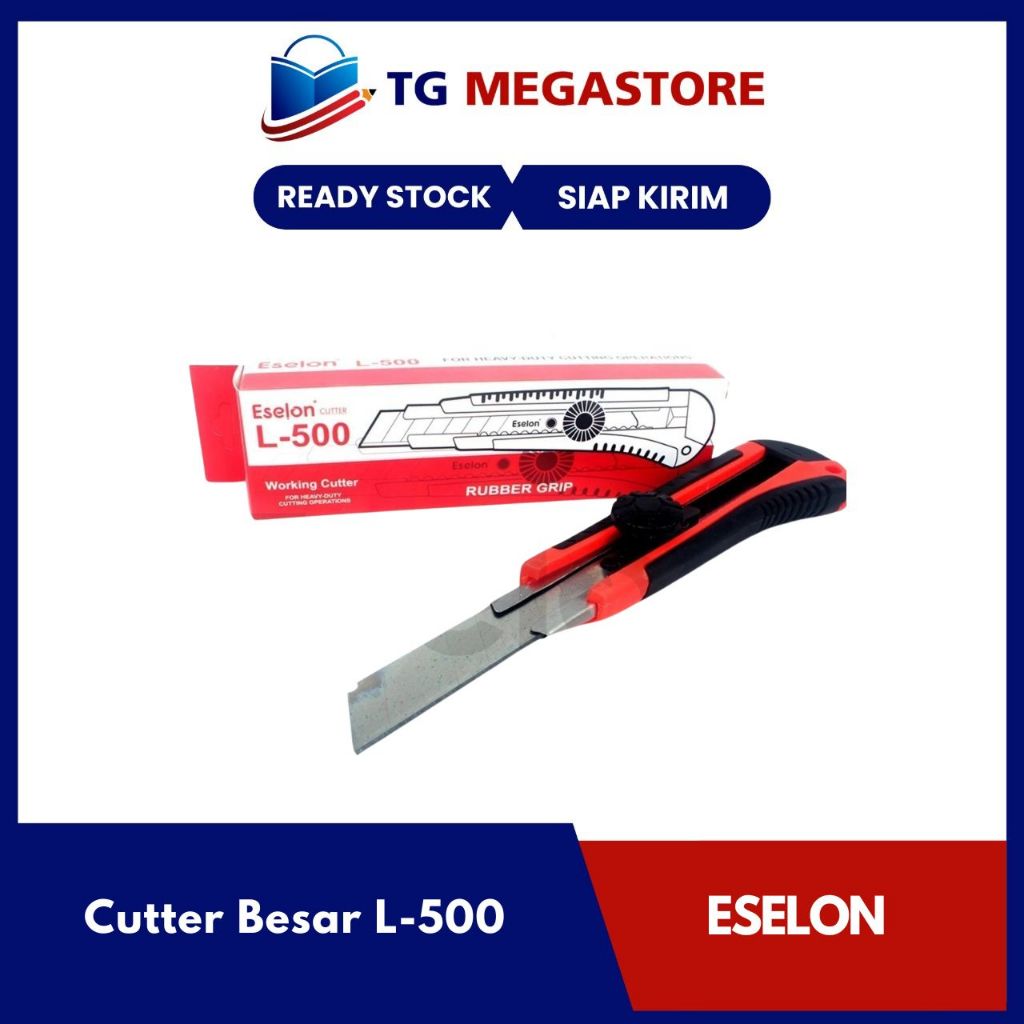 

Cutter Eselon Rubber Grip Besar L-500