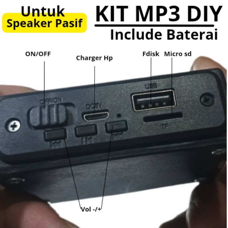 Kit MP3 DIY Speaker Pasif