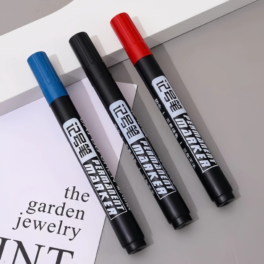 

Spidol Permanent Marker Permanen Hitam Merah Biru Tinta Refillable Spidol Permanen