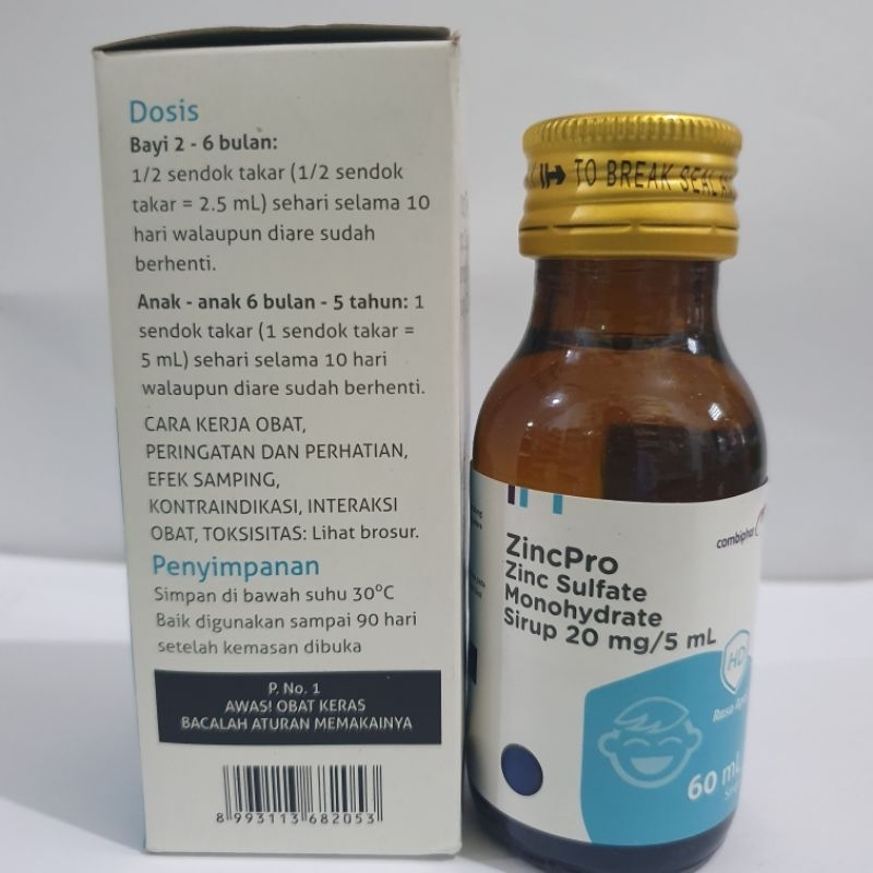 

ZINCPRO SIRUP 60ml botol