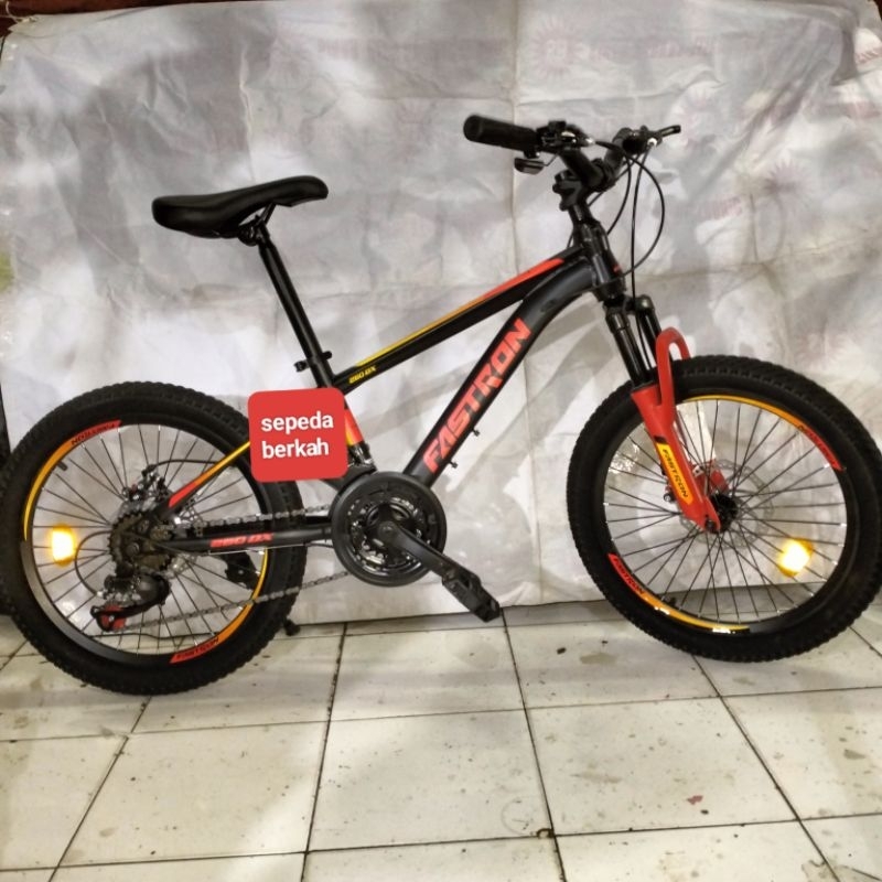 sepeda gunung sepeda MTB 20 Fastron f 260 DX rem cakram 21 speed
