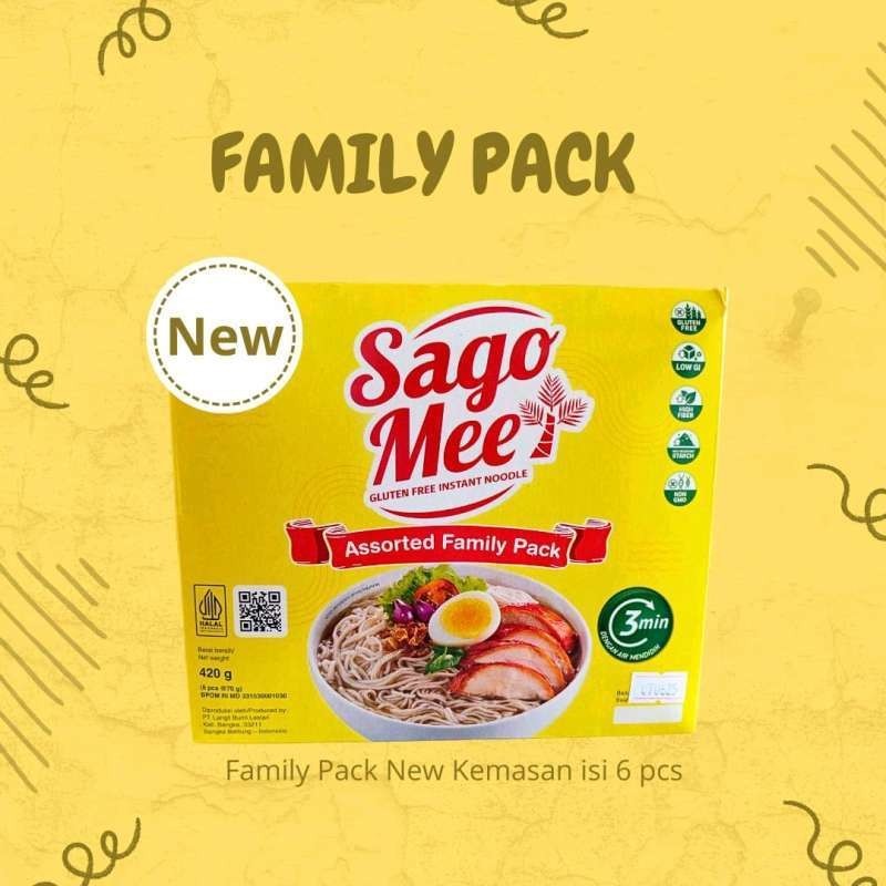 

SAGO MEE FAMILY PACK ISI 6 PACK MIX RASA SAGOMEE NEW