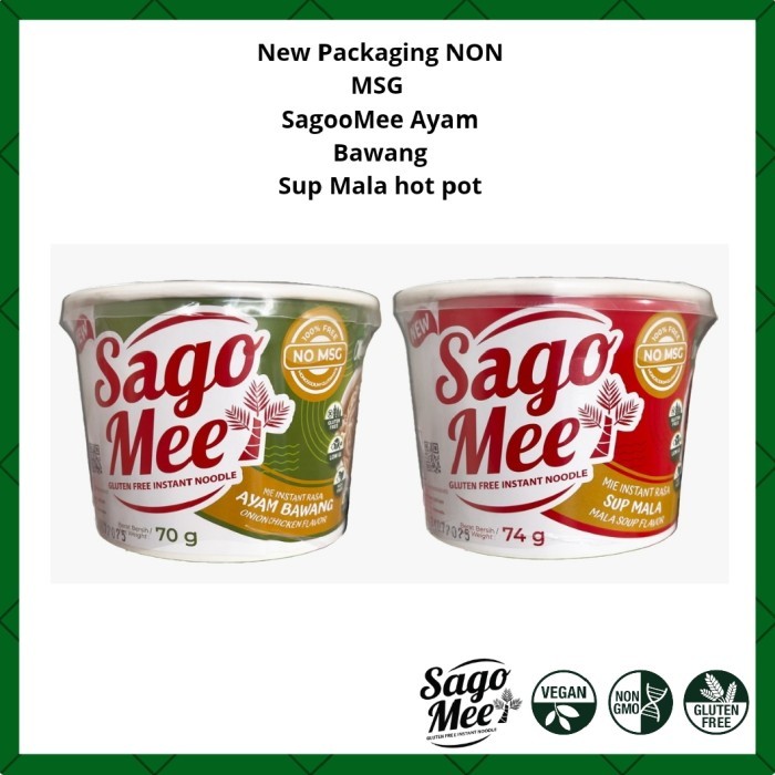 

PAKET SAGO MEE NON MSG - AYAM BAWANG & MALA HOTPOT - GLUTEN FREE NEW