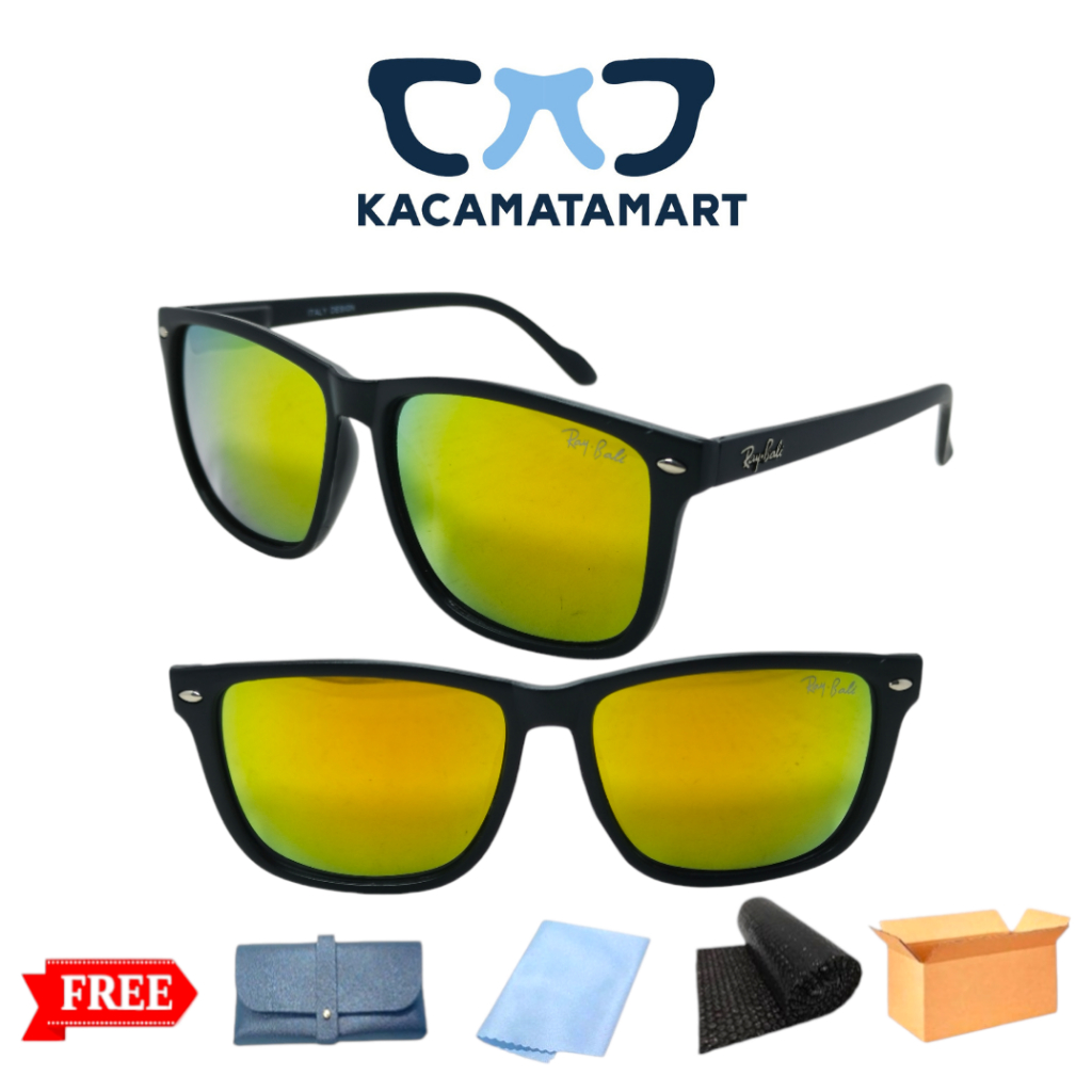 Kacamata Persegi Unisex Lensa Normal Fashion Premium Frame ( SGP ) Free Gift - HQ254