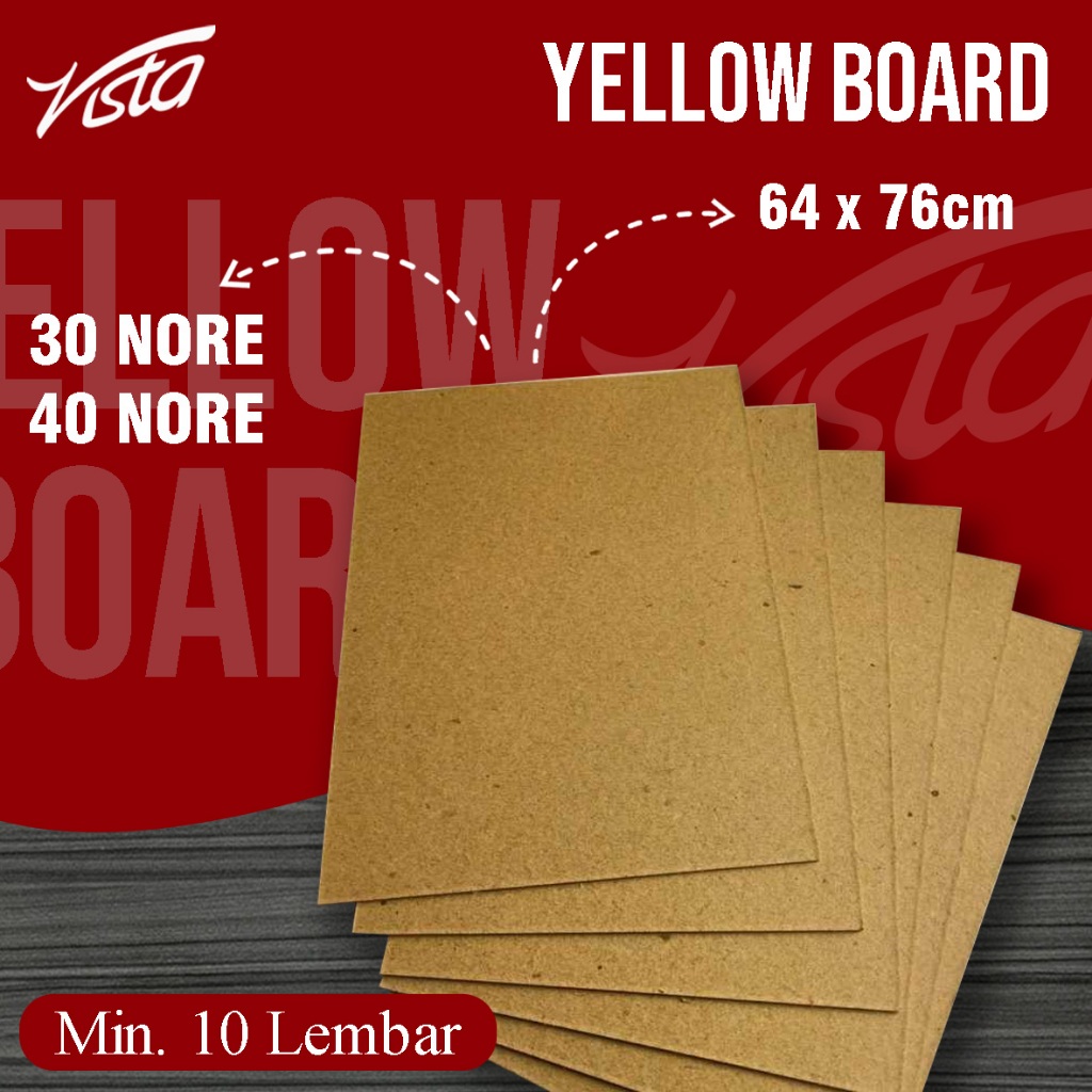 

Yellowboard 30 nore (tebal) uk.64x76cm
