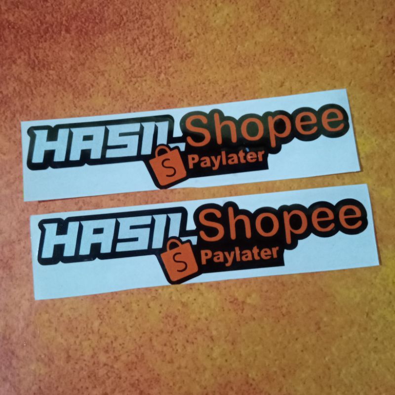 Sticker Cutting Hasil Shopee Paylater