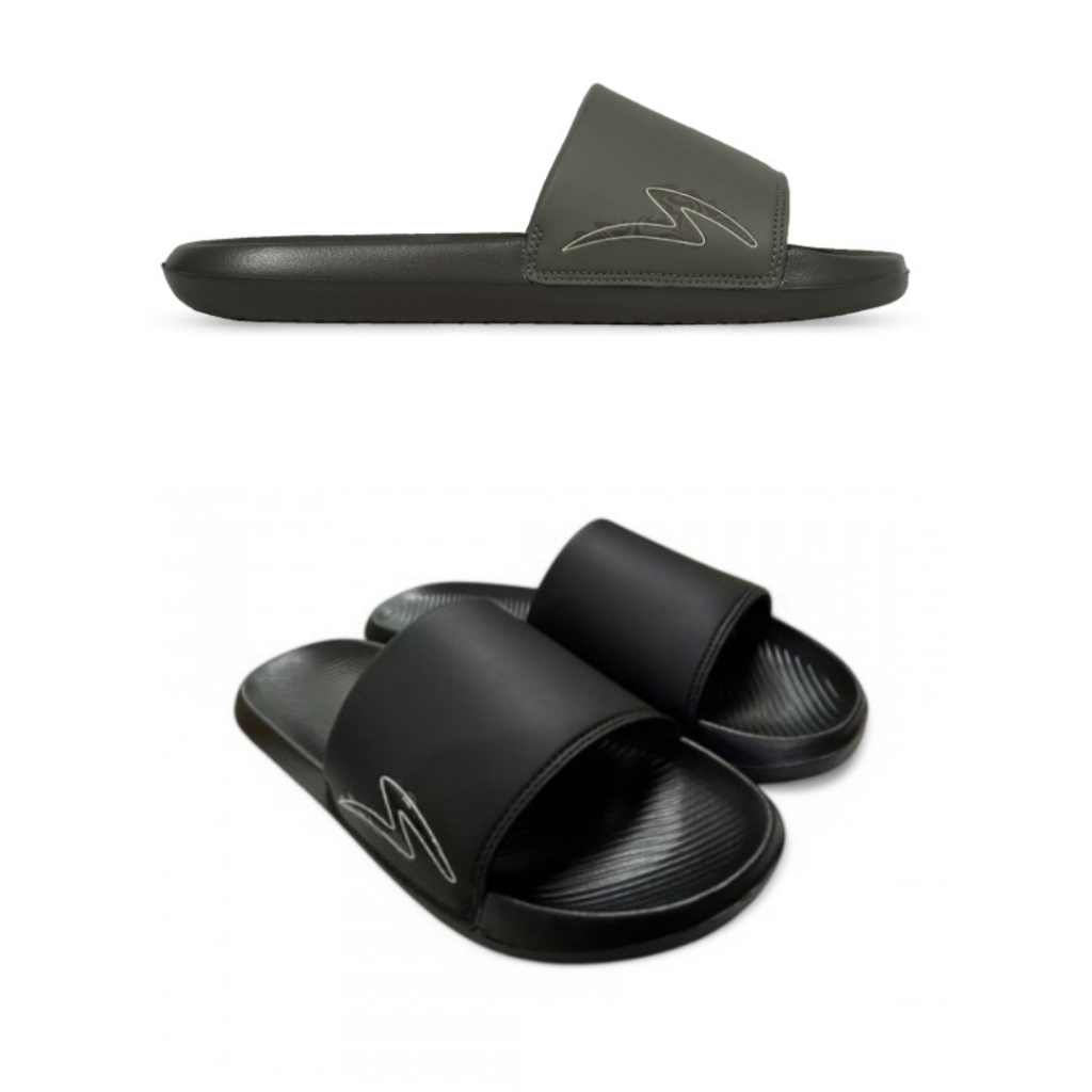 SANDAL SLIDE SPECS MOTION ~ ORIGIN 2 SANDALS BLACK & ARMY