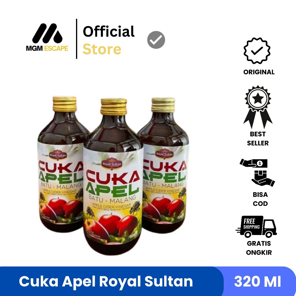 

Cuka Apel Natural Apple Cider Vinegar Royal Sultan