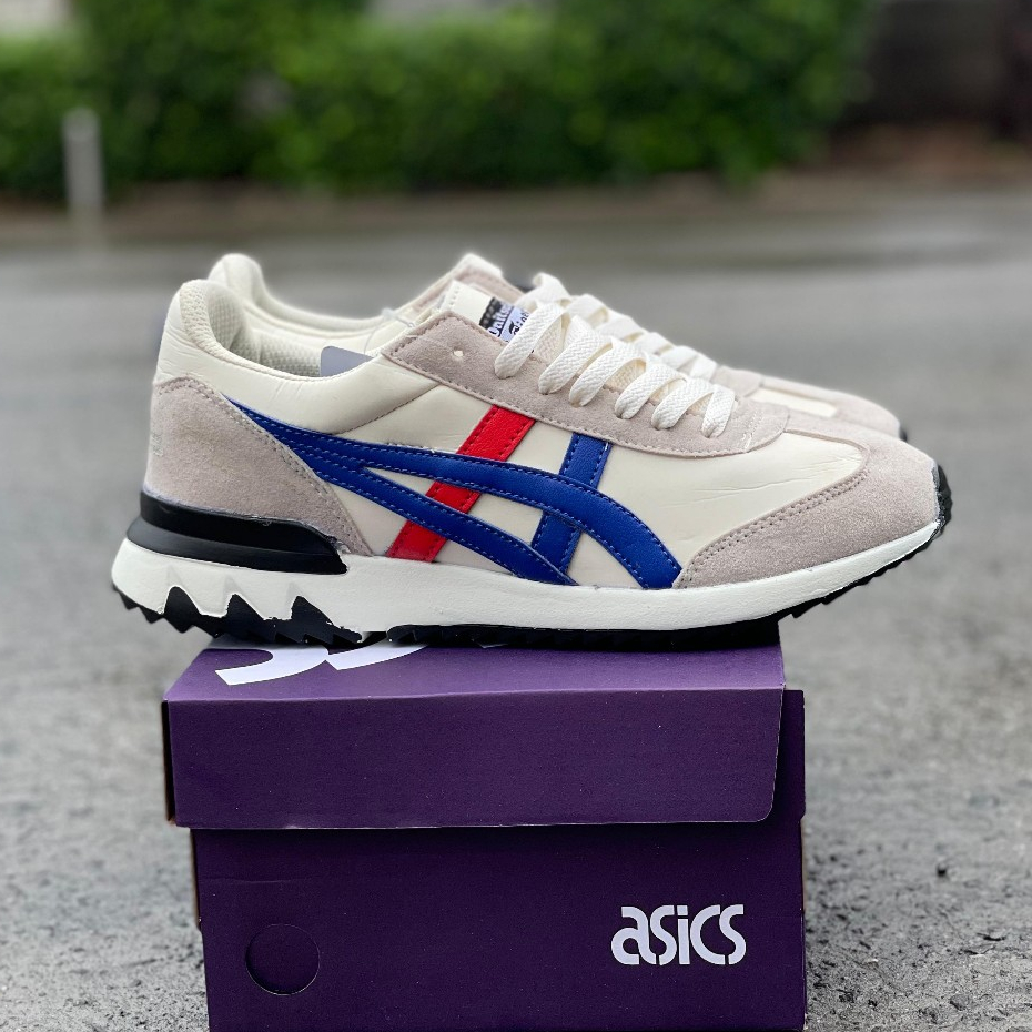Sepatu Running Asics California Cream Navy Merah Pria Wanita Sepatu Sneakers Abu-abu Lari Casual Bes