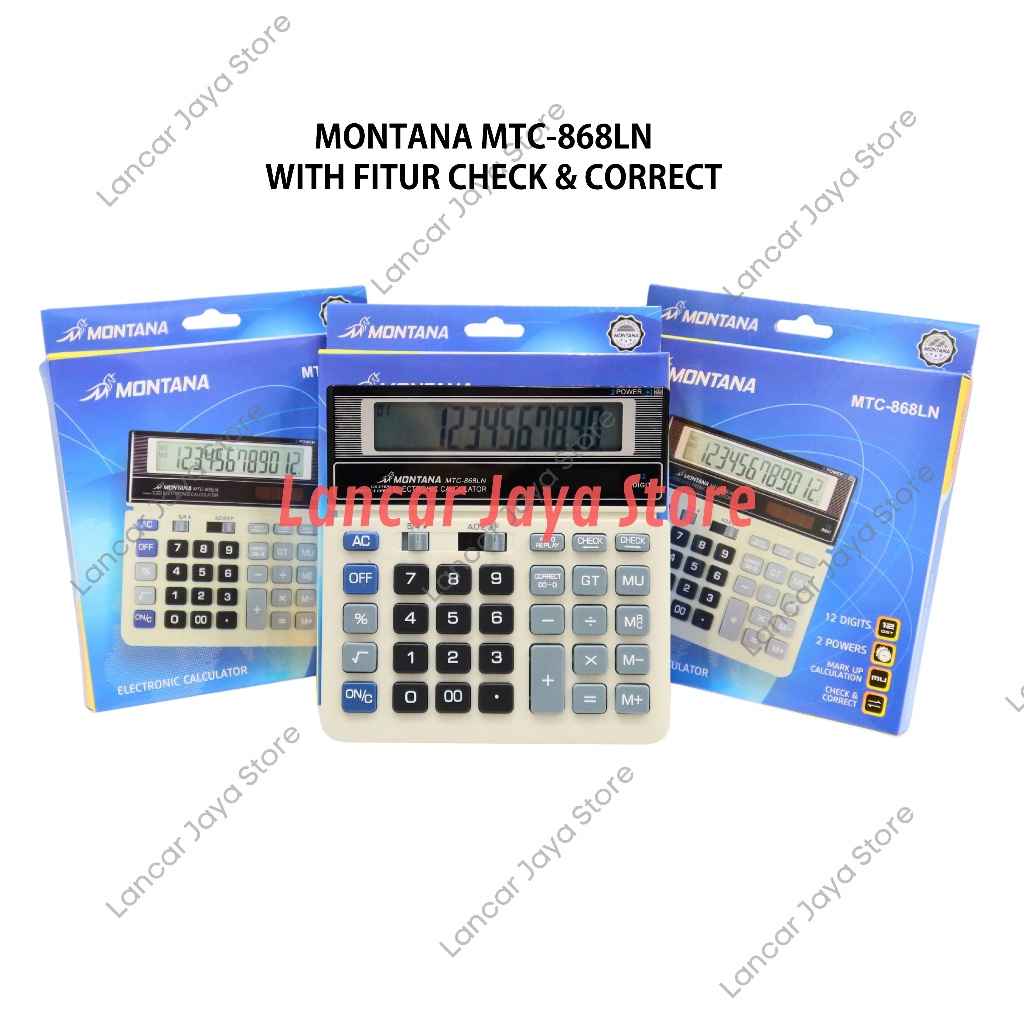 

Montana MTC-868LN KALKULATOR DESKTOP Montana 868 12 Digit