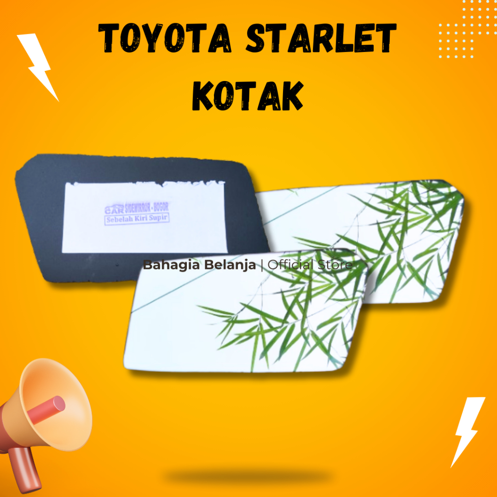 Kaca Spion Starlet Kotak Kaca Saja