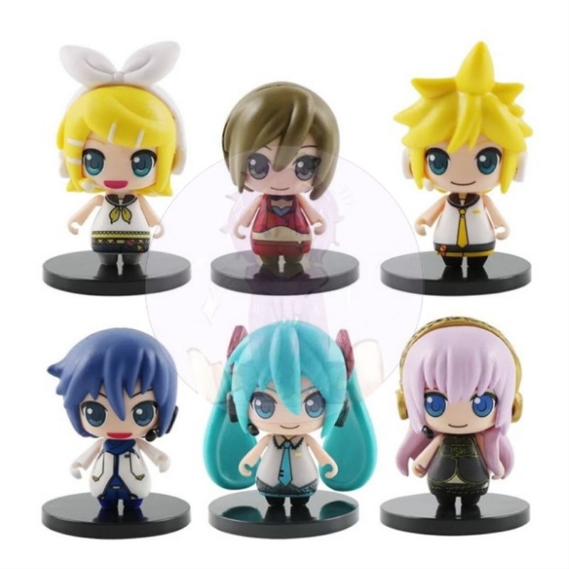 Blind Box Action Figure Vocaloid Hatsune Miku Kagamine Rin Len Megurine Luka Kaito Meiko Mainan Anak