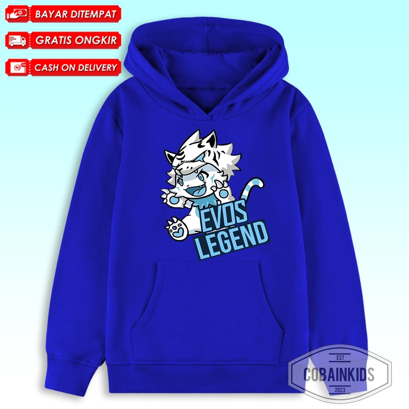 ( BISA COD ) Jaket Hoodie Anak EVOS LEGEND ML MOBILE LEGEND Unisex  / Jaket Hoodie EVOS LEGEND FASHI