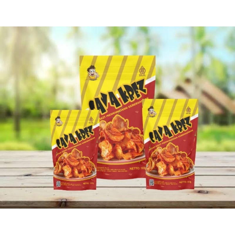 

cava krez (keripik singkong pedas manis)