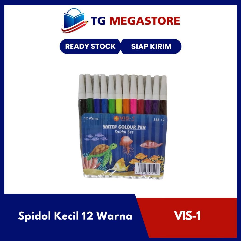 

Spidol Kecil VIS-1 12 Warna - 838-12