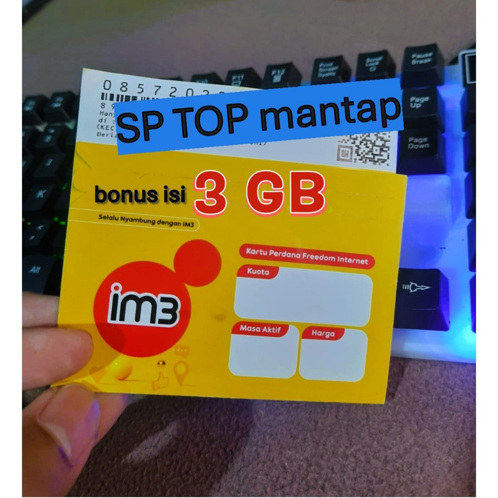 perdana im3 kartu indosat ooredoo reguler