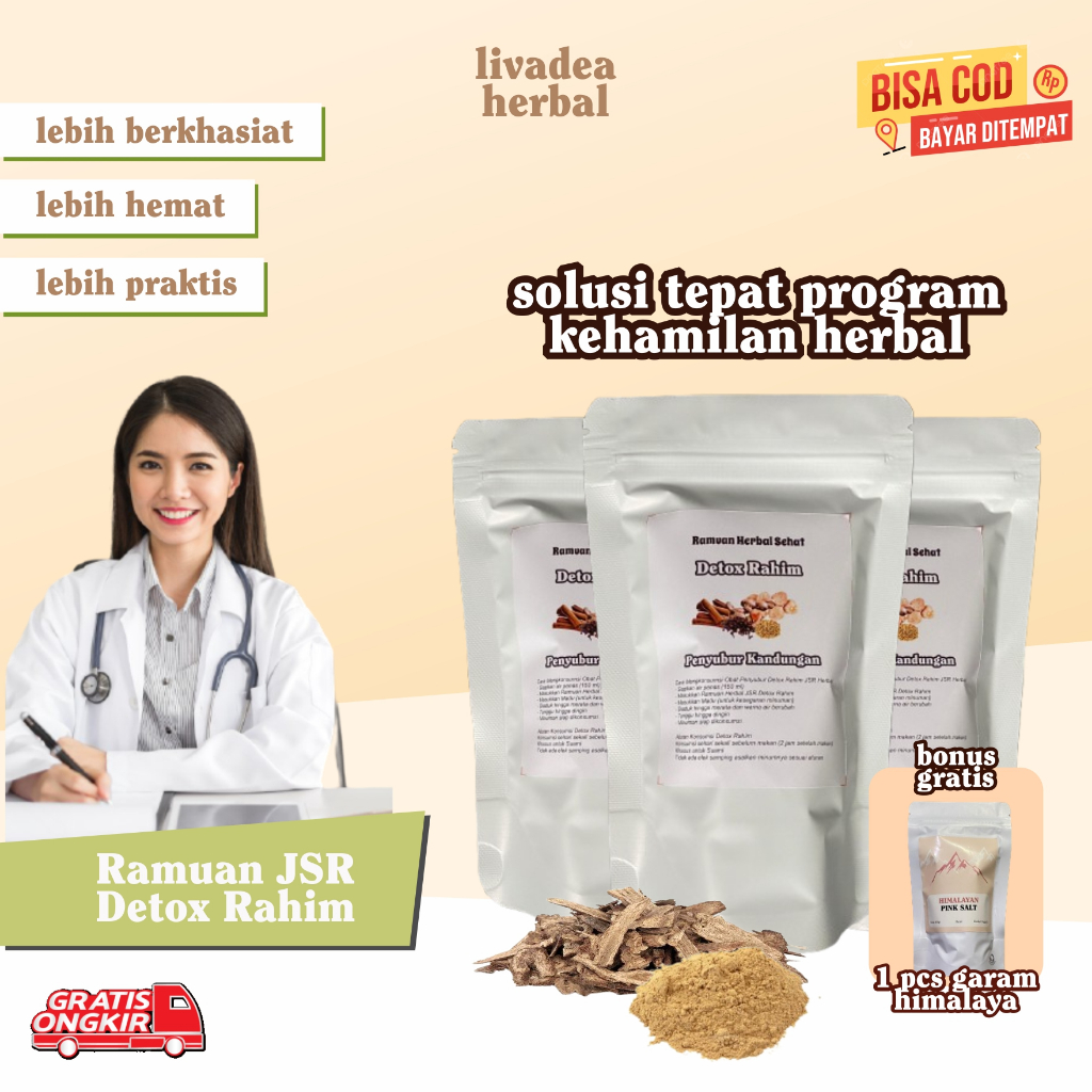 

Paket 3pcs Detox Rahim Ramuan Jamu JSR Sehat Solusi Tips Promil Lancar