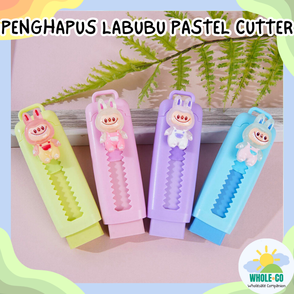 

Penghapus Cutter Labubu Pastel Premium Mekanik The Monsters Pastel bentuk Kotak Lucu Unik Imut Termurah Grosir Cod