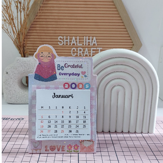 

Kalender meja aesthetic 2025 | kalender meja lucu |kalender meja custom