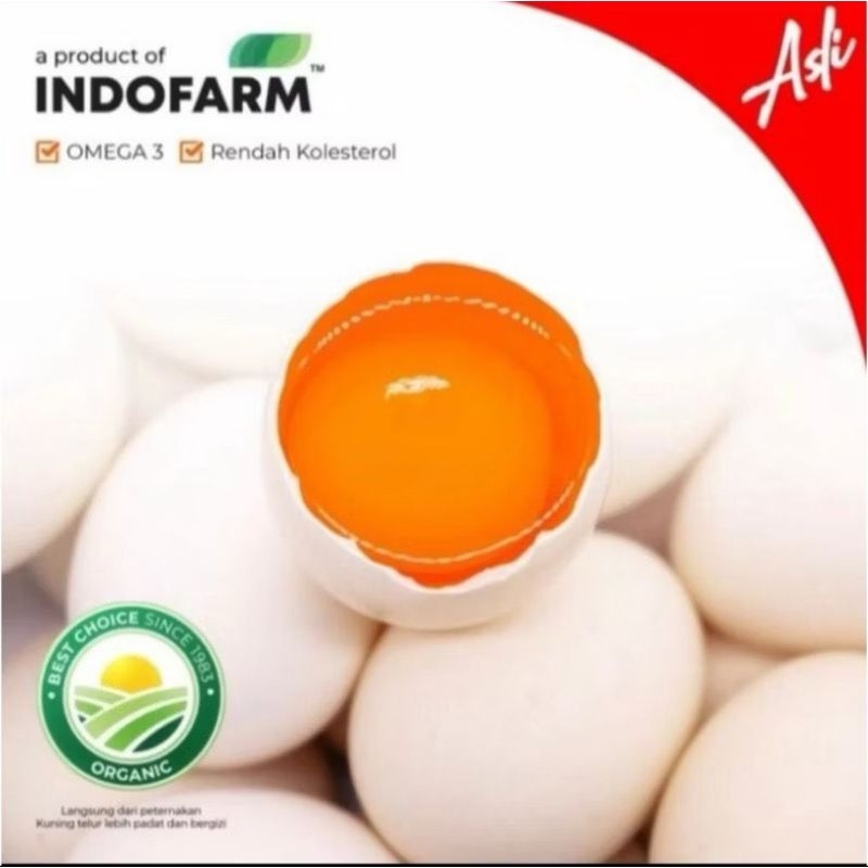 

Telur Ayam Kampung Omega Asli INDOFARM (organik)