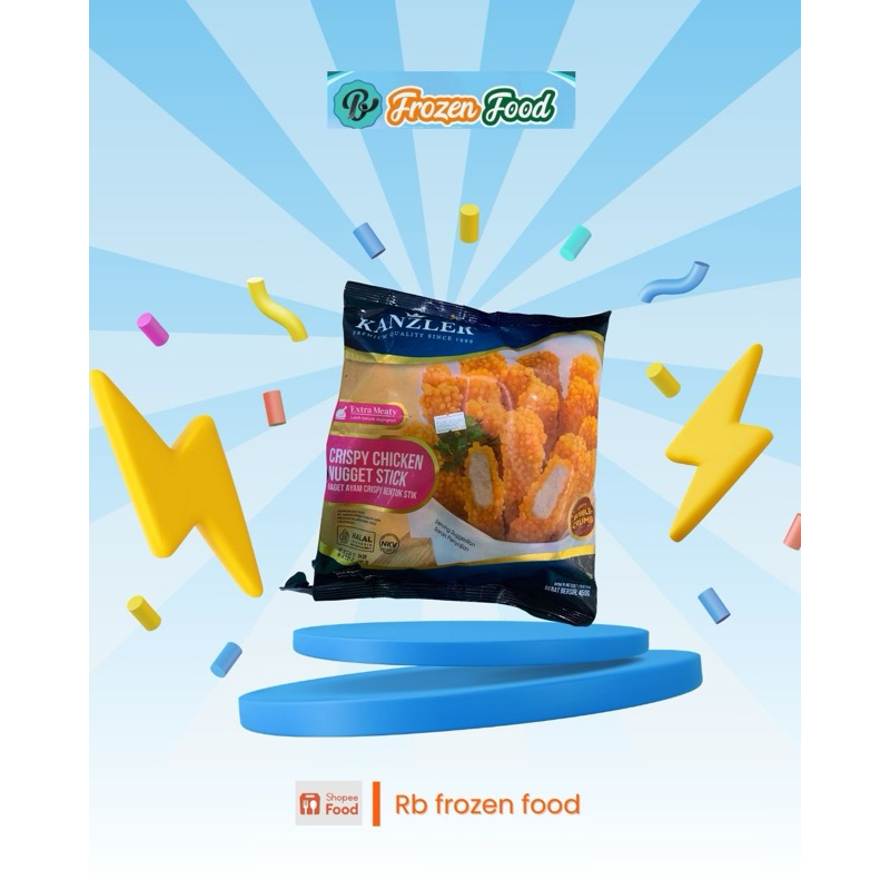 

Frozen food ‼️ Crispy chicken nugget stick (Extra meaty) Kanzler isi 450 gram