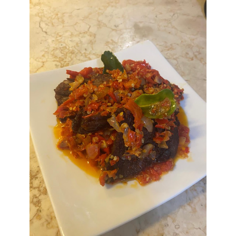 

Dendeng Balado 500gr - Kays Kitchen khas Padang