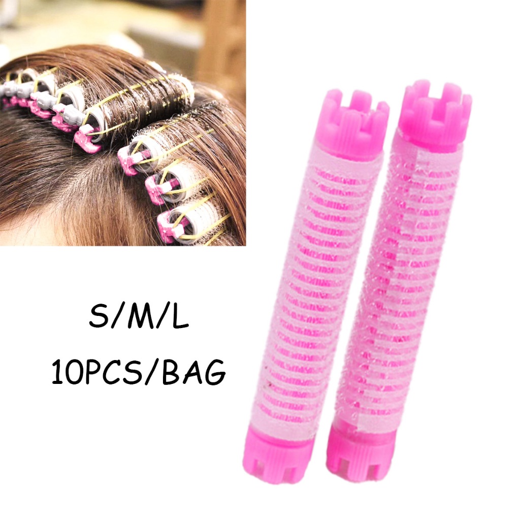 S/M/L alat pengeriting rambut rol keriting rambut Batang pengeriting rambut Morgan perm dan pewarna 