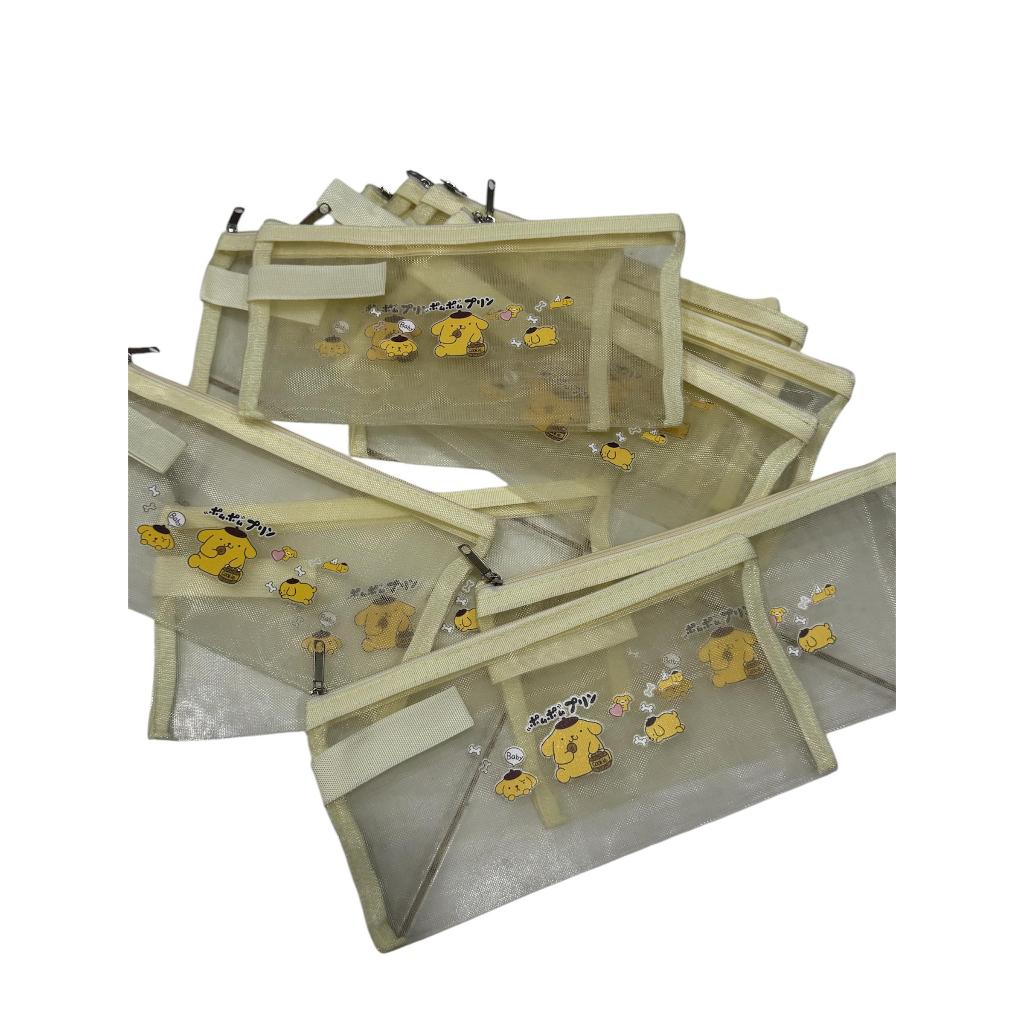 

Tempat Pensil Jaring Sanrio / Kotak pensil / Pouch Plastik Motif Sanrio Labubu Kotak Pensil Transparan