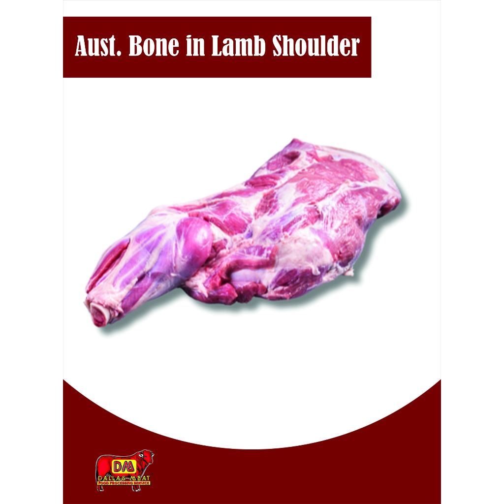 

Aust. Bone in Lamb Shoulder / Daging domba bagian bahu