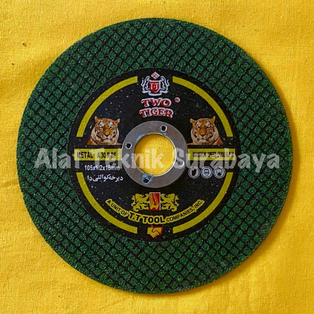 

ISI 25 PCS BATU POTONG TWO TIGER 4" INCH X 1.2 MM X 16 CUTTING WHEEL GERINDA BESI GURINDA GRINDA 105 MM 1,2