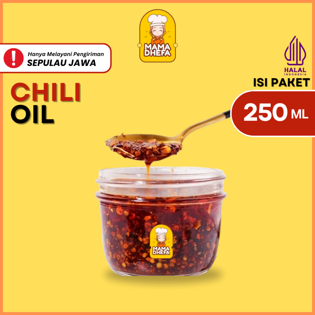 

Chili Oil Premium / Sambal Minyak / Minyak Cabai 185 ml / 185 gr / Chili Oil by Mamadhefa