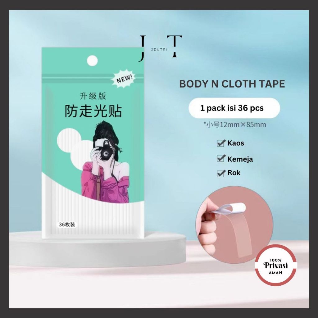 Body and Cloth Tape | Lem baju | Perekat Pakaian