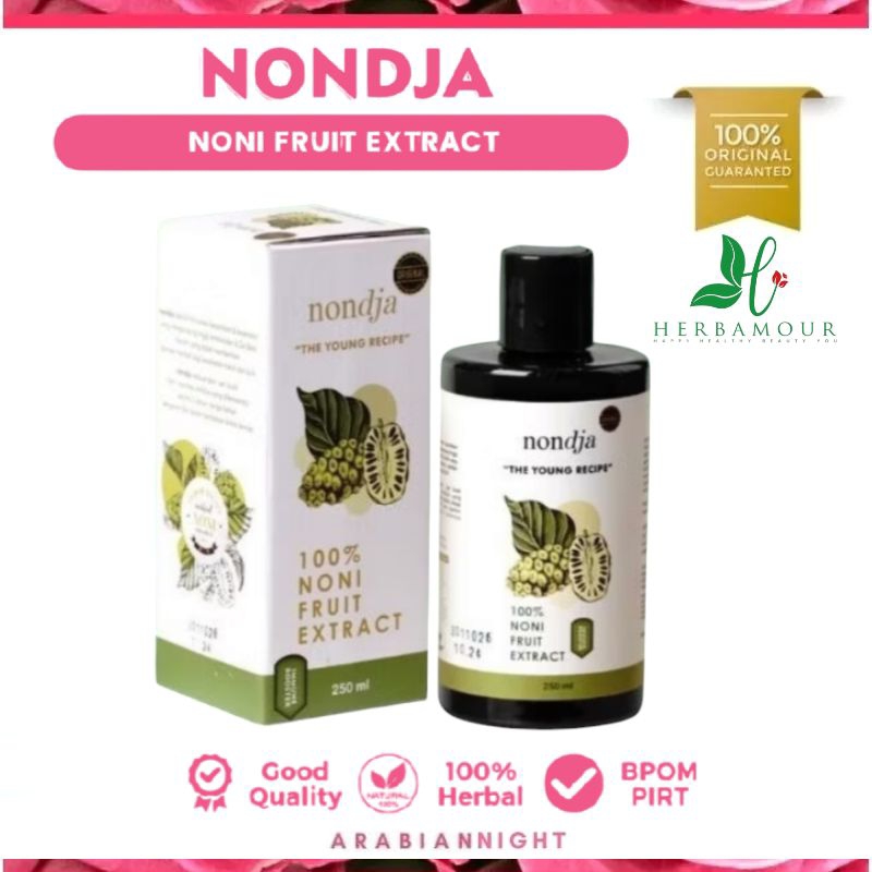 

NONDJA HERBALOV HERBAMOUR NONDJA by Herbalov - Minuman Ekstrak Buah Noni / Ekstrak Buah Mengkudu / Sari Buah Noni / Minuman Extract Buah Mengkudu Untuk Kecantikan dan perawatan Kesehatan Kulit, Insomnia dan Meningkatkan Imun Tubuh