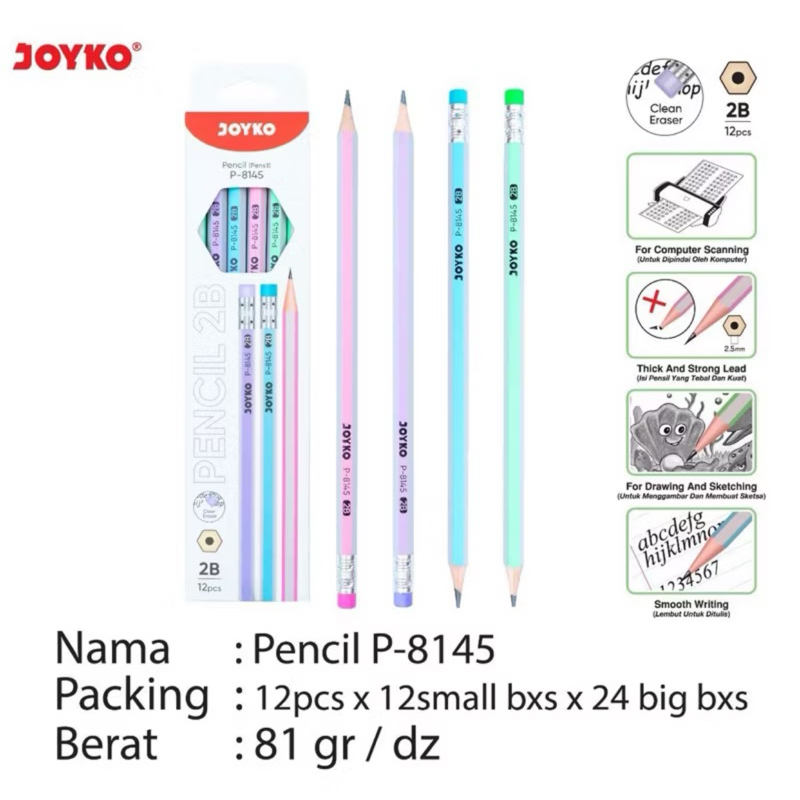 

Pensil Joyko 8145 (LUSINAN)