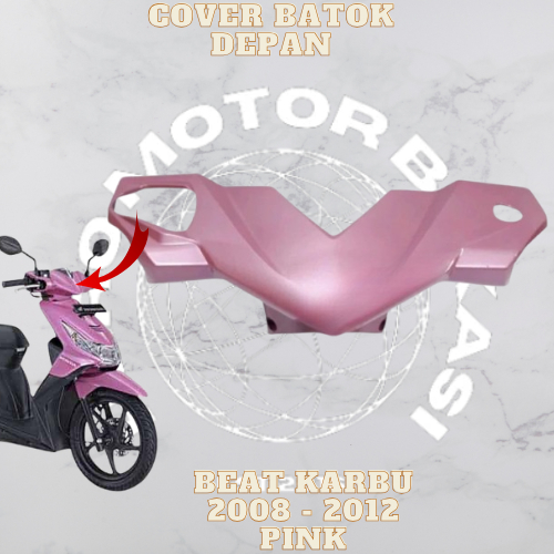 cod - batok depan kepala cover batok beat karbu kvy 2008 s/d 2010 warna pink non original