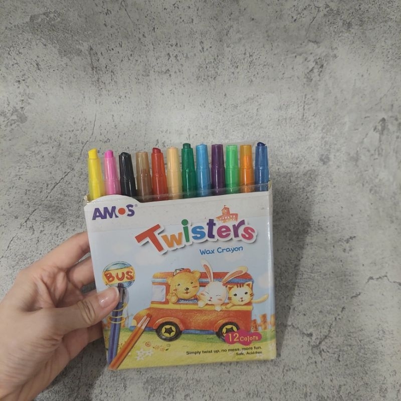 

ATK - PRELOVED AMOS TWISTERS WAX CRAYON 12PCS