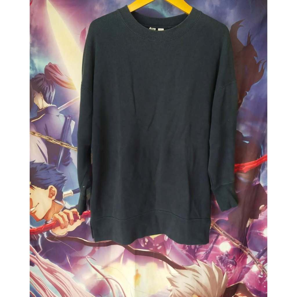 Uniqlo U Navy Crewneck Jaket Sweater Original Second Merch Japan Korea Brand Vintage Retro Y2K USA C