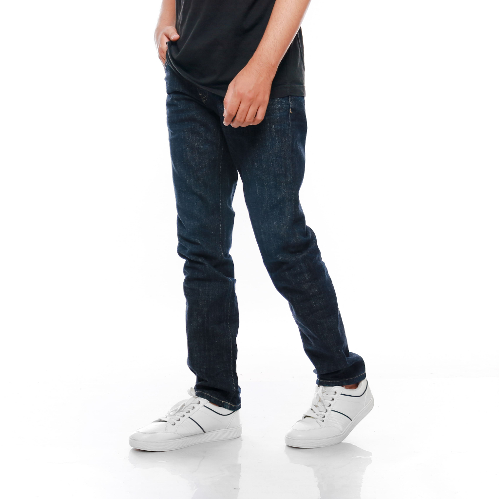 Celana Jeans Panjang Pria PREMIUM Slim Fit BAFFARO Comfort Dark Blue / B911-031DBL