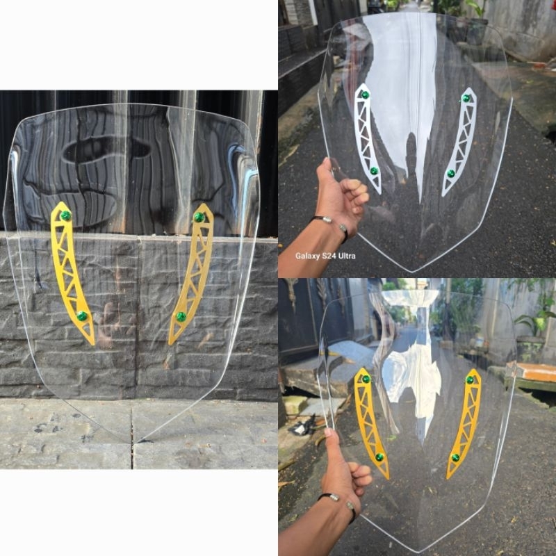 Visor Nmax New Plus Garnsih Variasi Windshield Nmax New