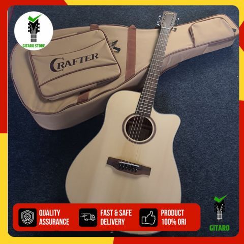 Gitar Akustik Crafter Lite D16 CE Plus Gigbag Gitar Crafter Lite D16CE Original