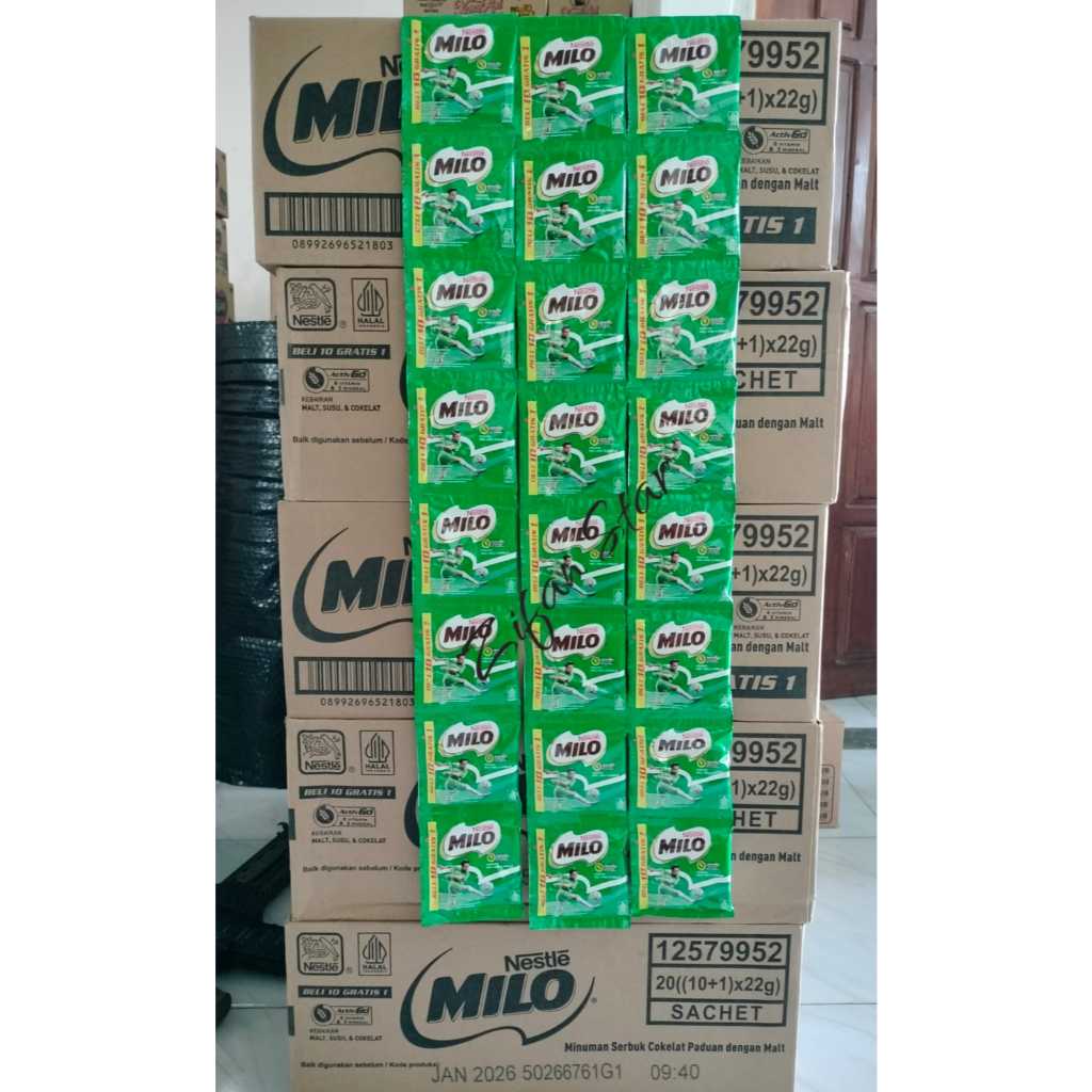 

MILO ACTIV-GO Susu Coklat Bubuk 22 g (1 Renteng isi 10+1 Pcs)