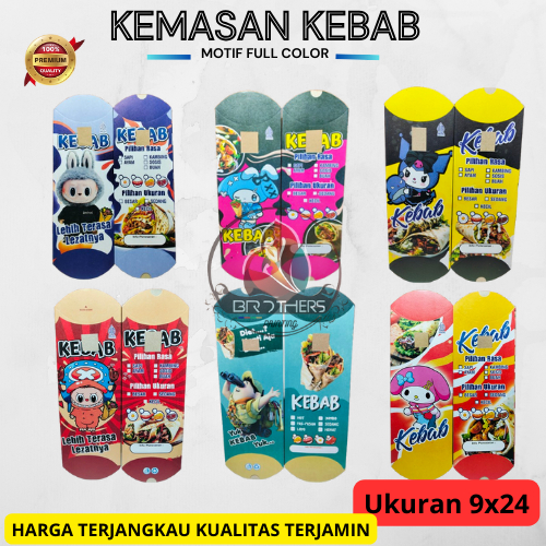 

PROMO Bungkus Kebab || Kemasan Kebab || Kertas Kebab || Dus Kebab Murah || Box Kebab isi 100 pcs || 24x9