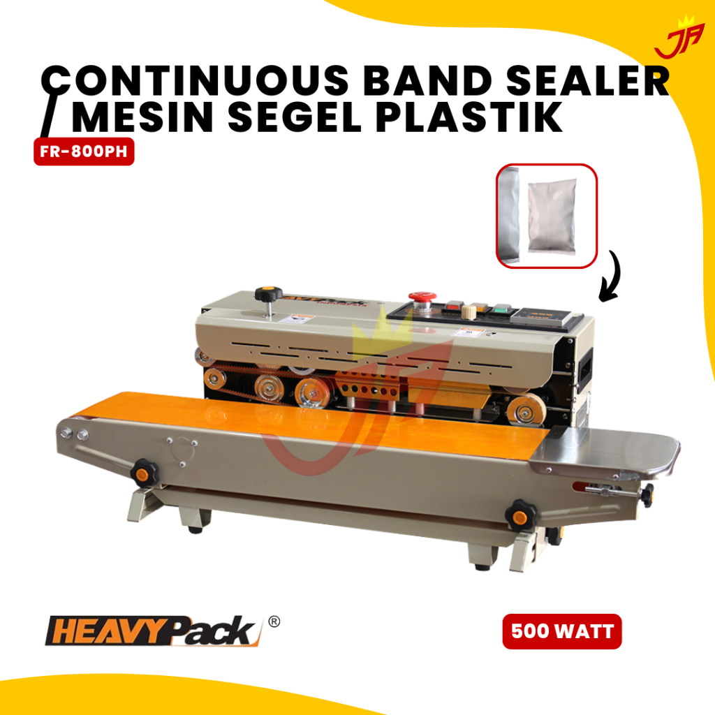 HEAVYPACK Continuous Band Sealer Mesin Segel Plastik FR-800PH HEAVYPACK