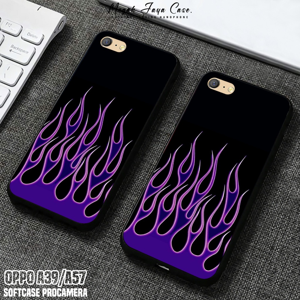 Case OPPO A39 / OPPO A57 Lama - Softcase OPPO A57 / OPPO A39 Motif FIRE - Casing Hp OPPO A39 - Silik