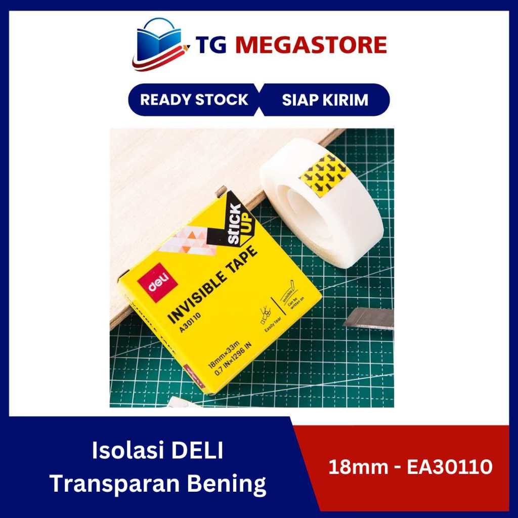 

Isolasi DELI Transparan Bening 18mm - EA30110