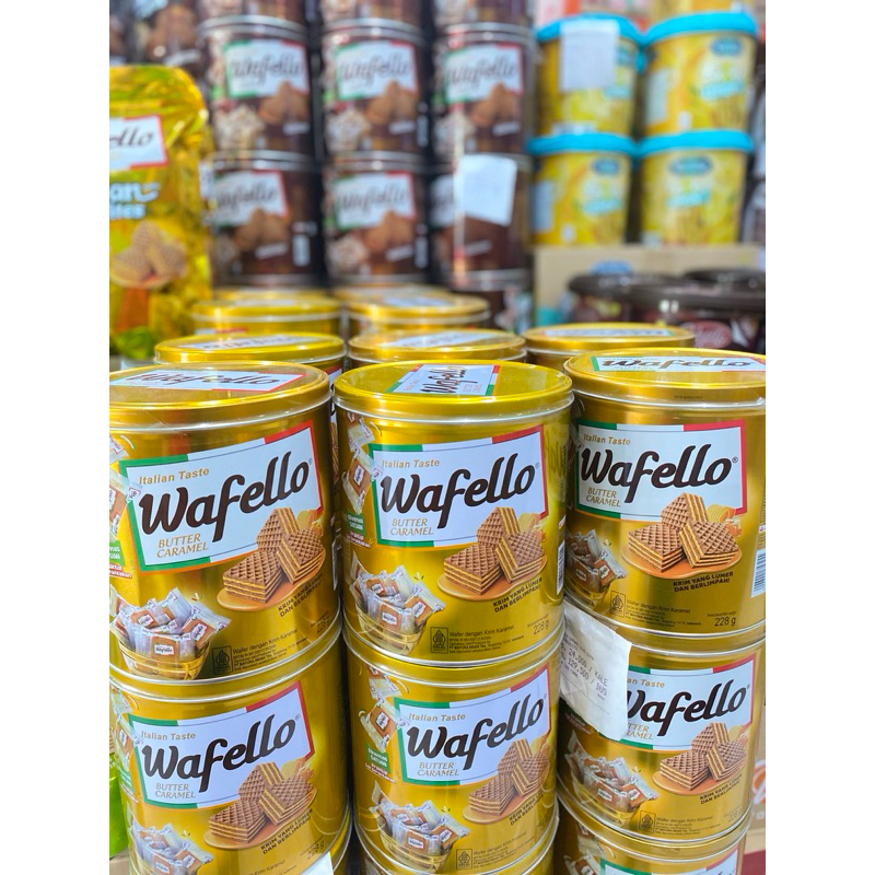 

Wafello Butter Caramel Italian Taste kaleng