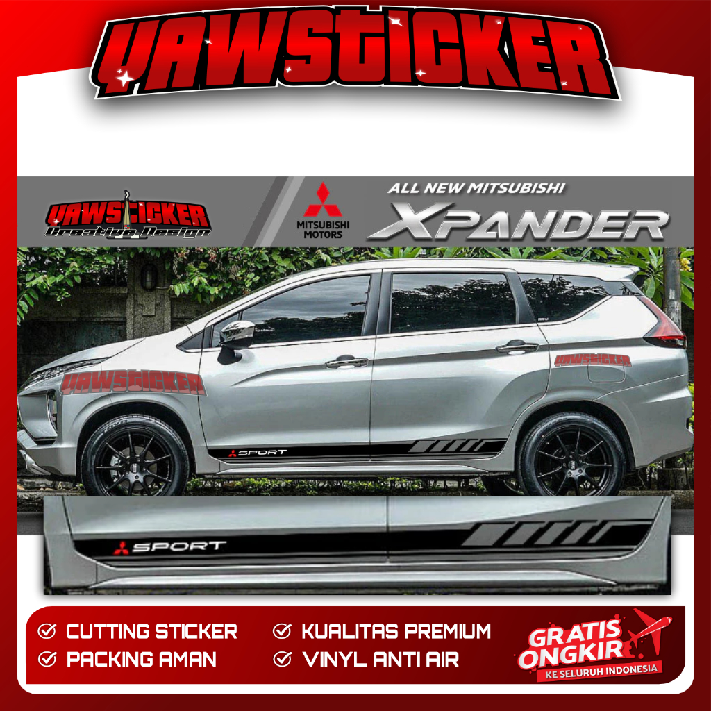 Sticker MOBIL XPANDER striping body samping XPANDER